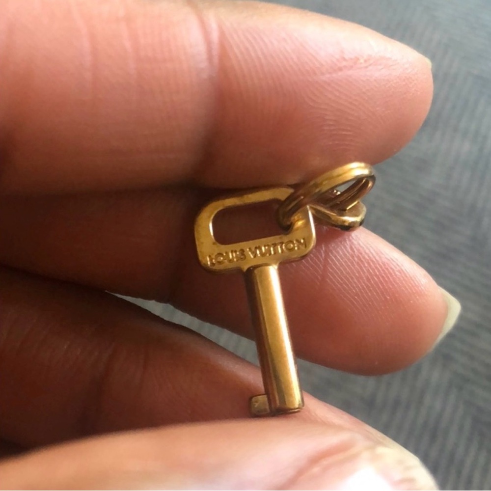 Louis Vuitton tiny gold keys pendant